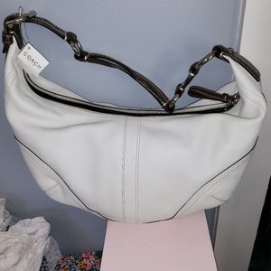 Coach Soho Leather Hobo bag white